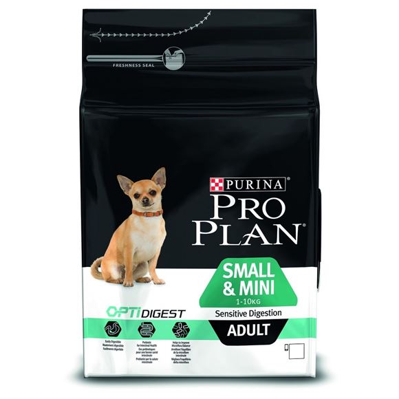 Pro Plan (Про План) Adult Small and Mini Sensitive Digestion. Сухой корм для взрослых собак мелких пород с чувствительным пищеварением, 0,7 кг